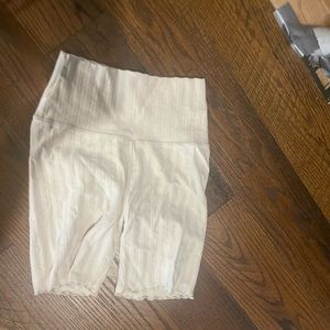 Aerie ribbed biker shorts small